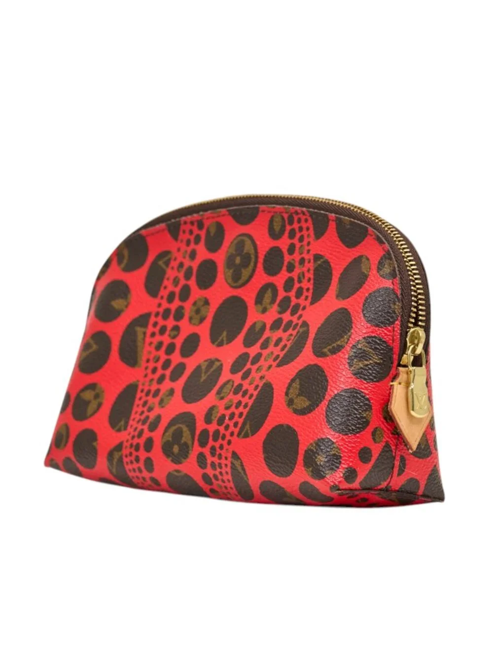 Louis Vuitton Monogram Kusama Dots Red Cosmetic Pouch
